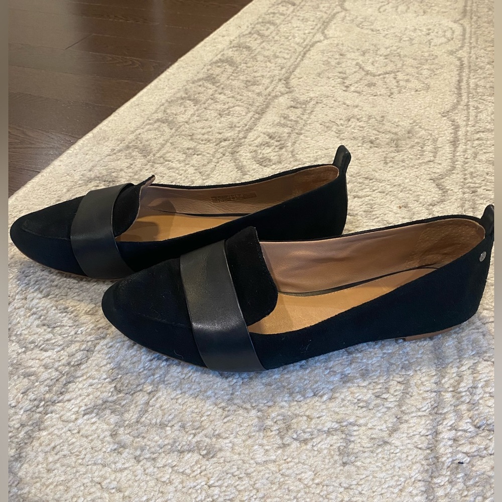Ugg Jonette Flat, Black, Size 7.5
